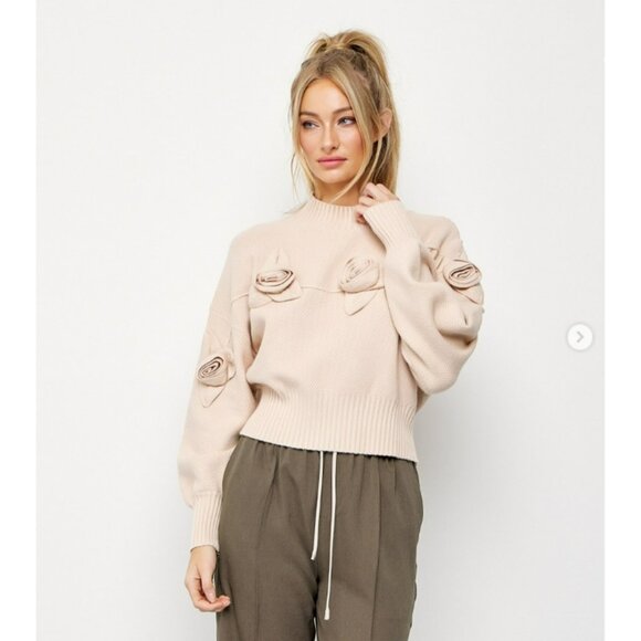 Sweaters - #06 𝐑𝐨𝐬𝐲 𝐑𝐞𝐟𝐥𝐞𝐜𝐭𝐢𝐨𝐧𝐬 𝐌𝐨𝐜𝐤 𝐍𝐞𝐜𝐤 𝐒𝐰𝐞𝐚𝐭𝐞𝐫